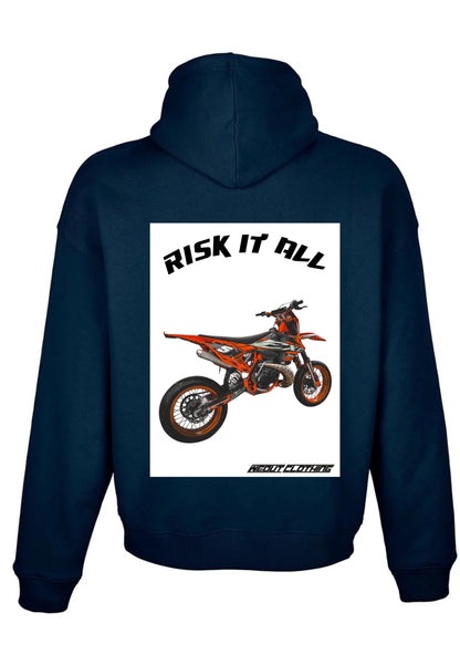 RISK IT ALL HOODIE MARINE